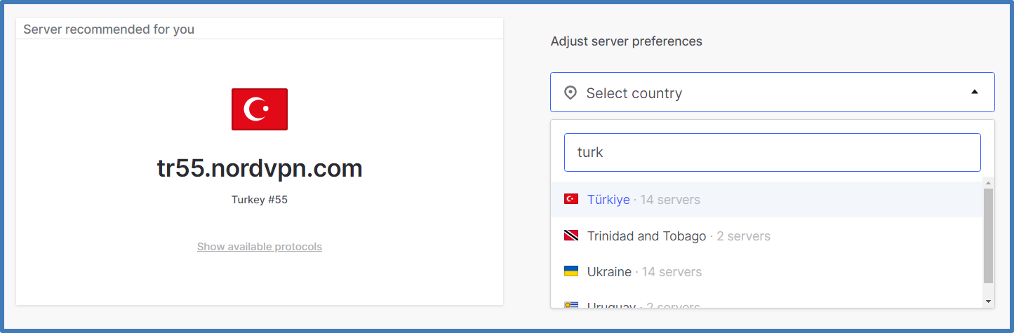 Сервера NordVPN в Стамбуле